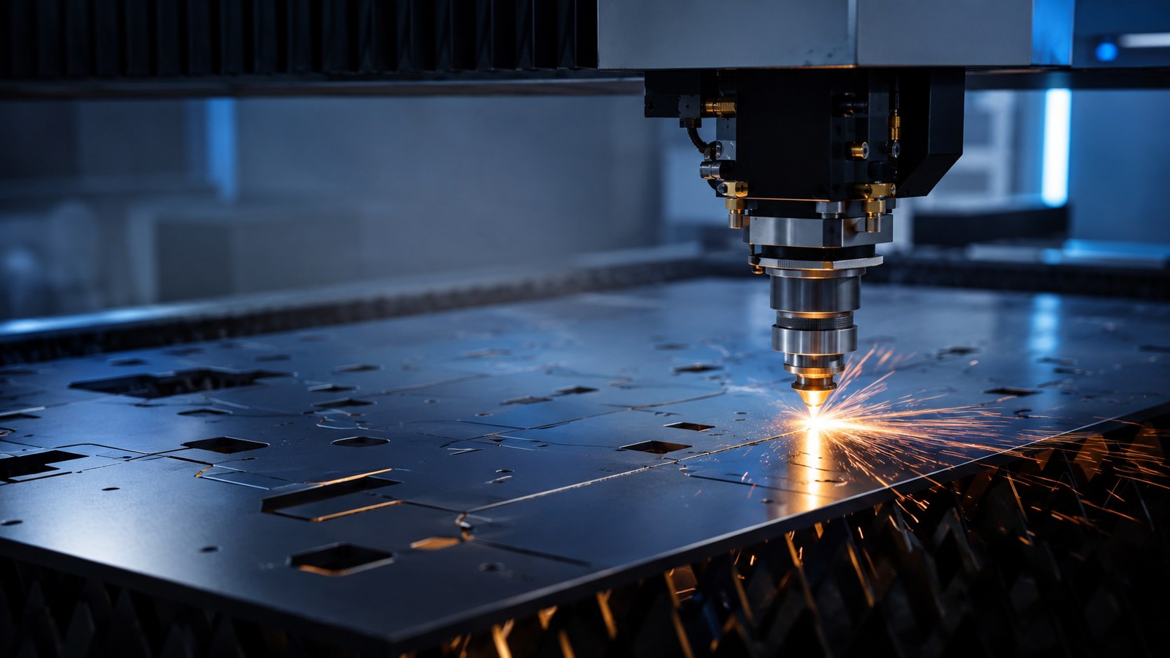 Laser schneiden von Blech